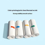 Thermal Photo Paper for Kids Camera - 57 x 25 mm - 4 pcs - Red / Orange / Blue / Green