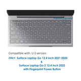 Microsoft Surface Laptop Go / Go 2 ENKAY Keyboard Guard w. American Keyboard - Transparent