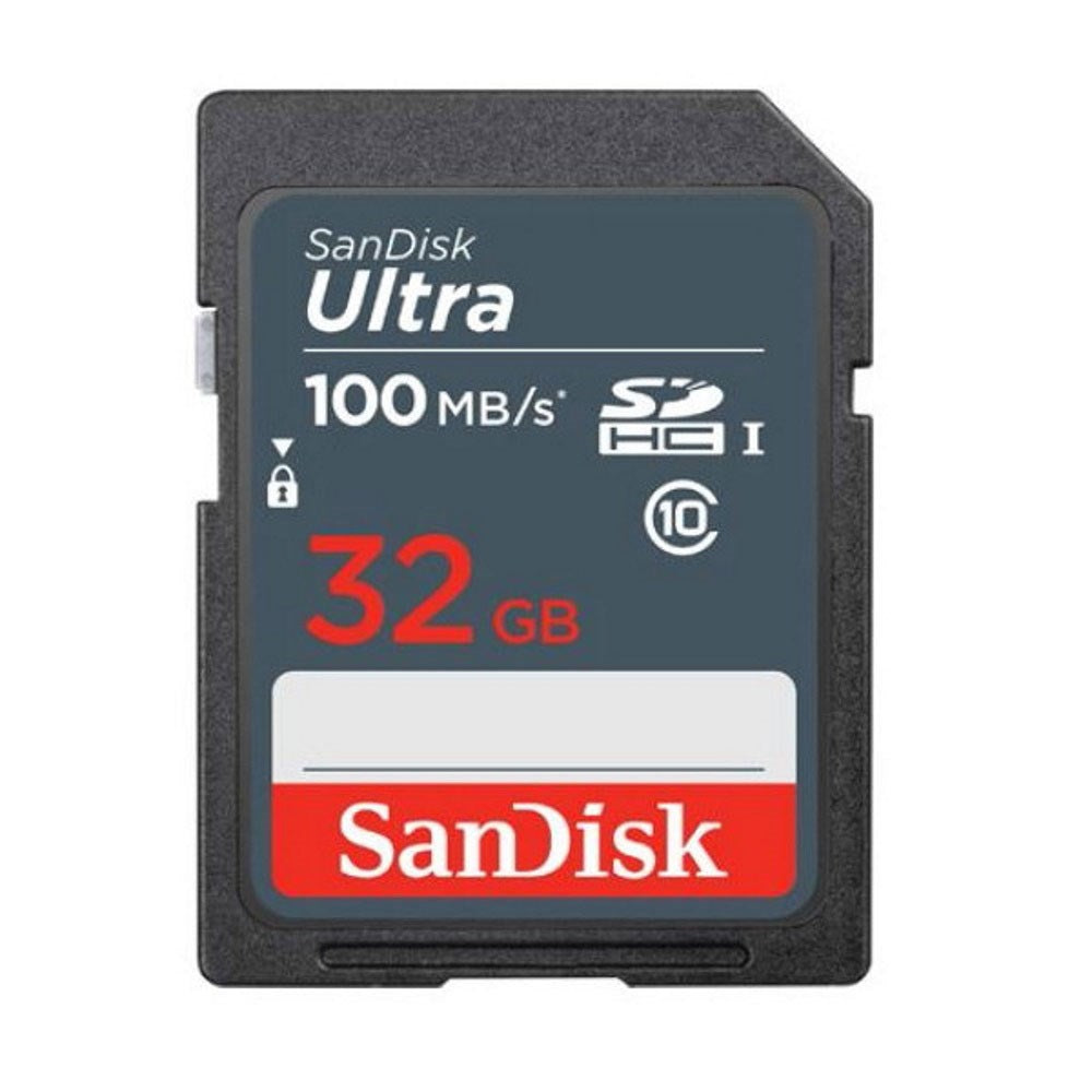 SanDisk 32GB SDHC Ultra Memory Card - 100MB/s - Black