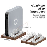 Adjustable Wooden PC Stand for Mac Mini M4 / M3 / M2 / M1