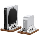 Adjustable Wooden PC Stand for Mac Mini M4 / M3 / M2 / M1