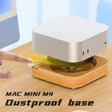 Mac Mini M4 / M4 Pro Wooden Stand – Dust Protection, Cooling & Elegant Design