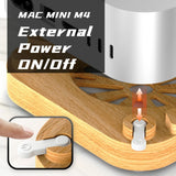 Mac Mini M4 / M4 Pro Wooden Stand – Dust Protection, Cooling & Elegant Design