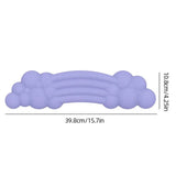 Keyboard Wrist Rest with. Clouds and Rainbow Design - Purple