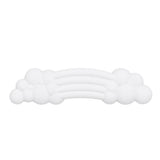 Keyboard Wrist Rest with. Clouds and Rainbow Design - White