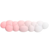 Keyboard Wrist Rest with Cloud Design - Pink / White