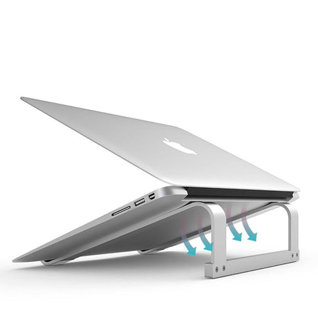 Tech-Protect Alustand "2" - Aluminium Laptop Stand - Silver