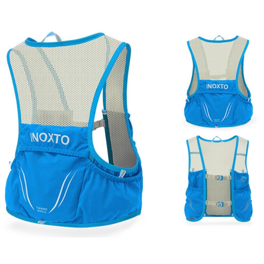 Running Vest with Practical Pockets - Size L - Blue