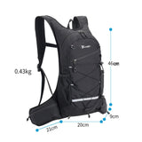 JUNLETU Sports Backpack - Black