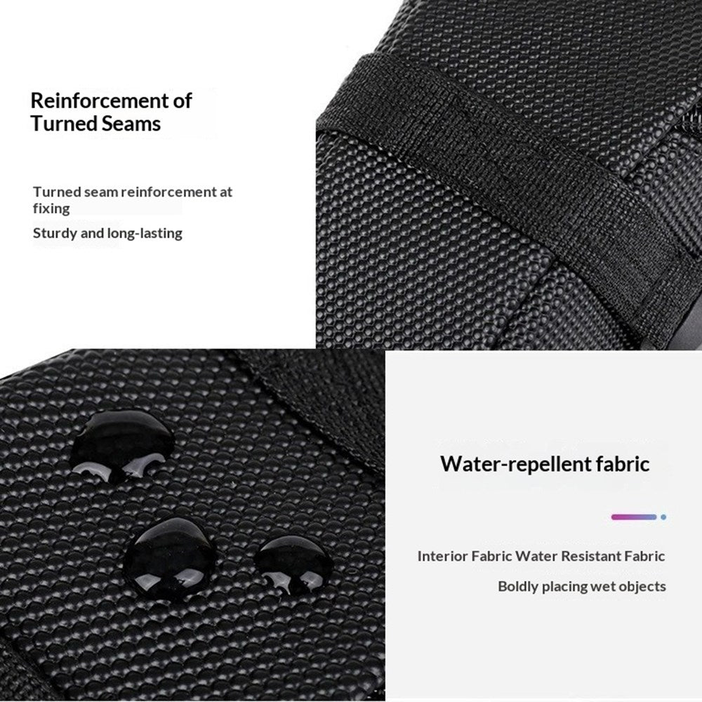 Water-Resistant Bicycle Saddle Bag - Black