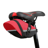Water-Resistant Bicycle Saddle Bag - Red