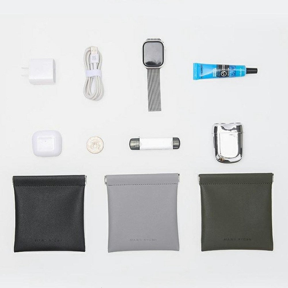 Small Water Resistant Organizer Bag - 13 x 12cm - Black