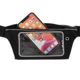 Running Belt with Pocket for Mobile & Accessories - Black