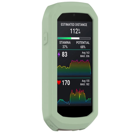 EIDERWOOD Garmin Edge 1050 Silicone Bike Computer Case - Light Green