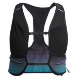 Unisex Running Vest with Reflectors and Water Bottle Pocket - Black