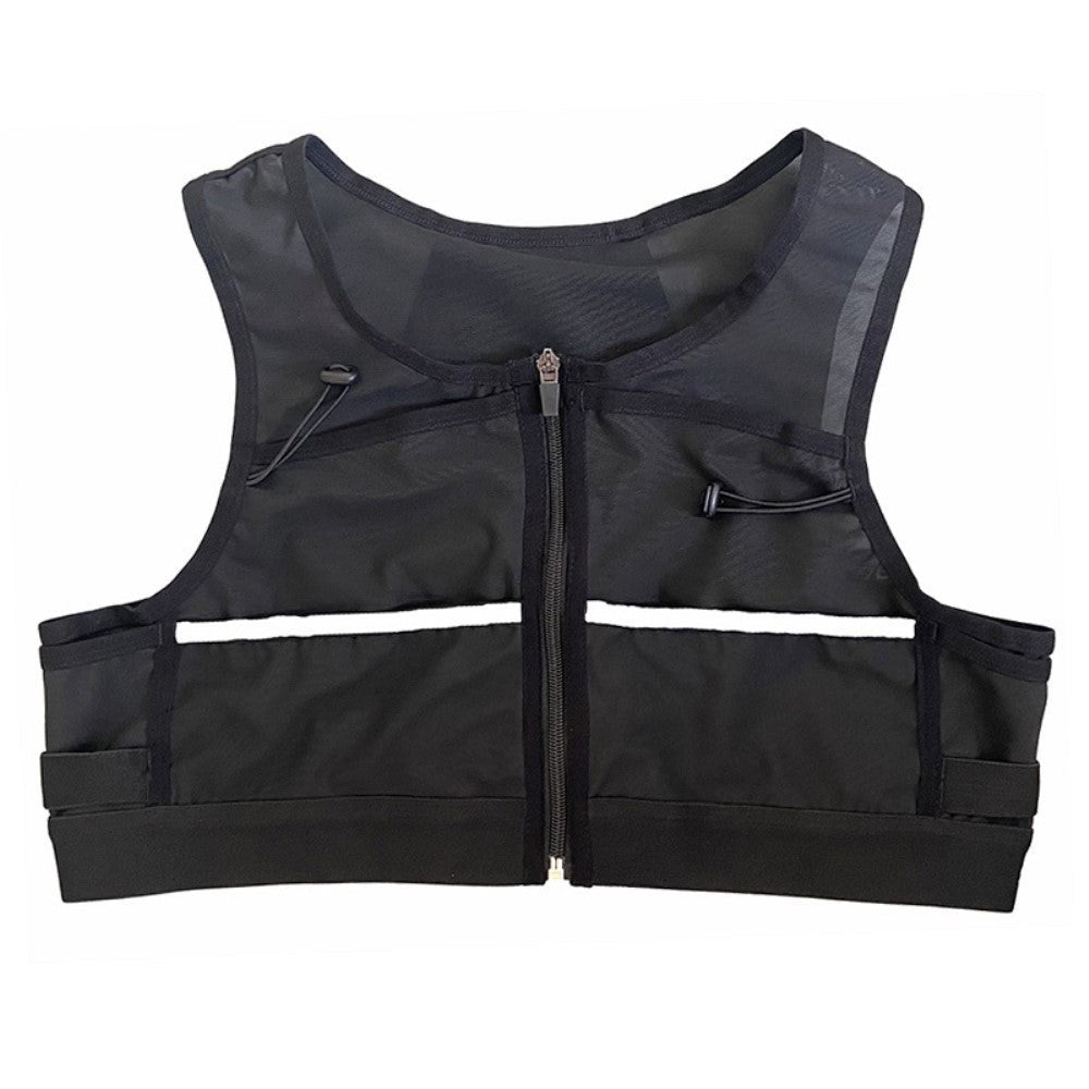 Reflective Vest w. Pockets - Size Large - Black