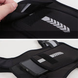 Running Vest with Reflectors & Storage - Black