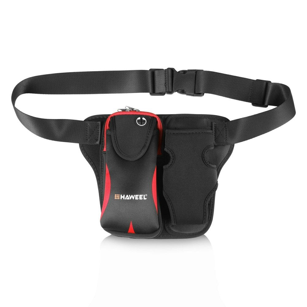 Running Belt with Pockets - Red