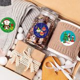 Roll of 500 x Stickers - 8 Designs - Christmas Motifs