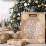 Roll of 500 x Stickers - Gold Christmas Tree
