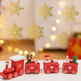 Roll of 500 x Stickers w. Snowflakes – Gold