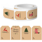 Roll of 300 x Stickers of To and From Card - 4 Designs - Christmas