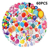 60 x Decorative Stickers - Balloons