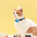 Cat Collar with AirTag Silicone Case & Brush - Light Blue