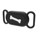 Samsung Galaxy SmartTag 2 Silicone Case for Collar with Motif - Meat Bone - Black