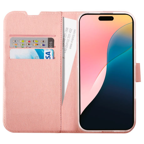 iPhone 16 Vivanco Classic Wallet Wallet Case - Rose Gold