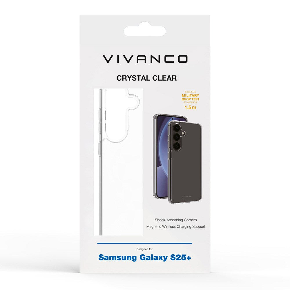 Samsung Galaxy S25+ (Plus) Vivanco Crystal Clear Back Cover – Transparent