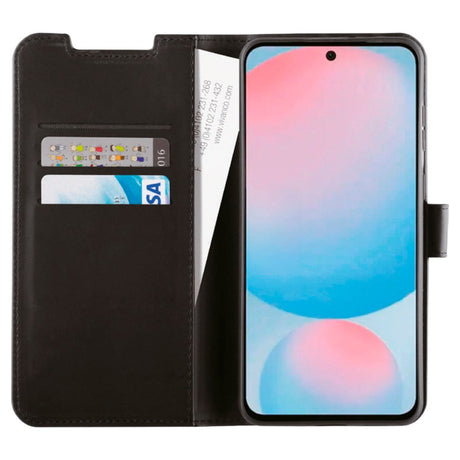 Samsung Galaxy A56 (5G) / A36 (5G) - Vivanco Classic Wallet Flip Case with Purse - Black
