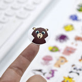 Roll of 500 x Stickers of Cartoon Animals - Exotic Sea Animals