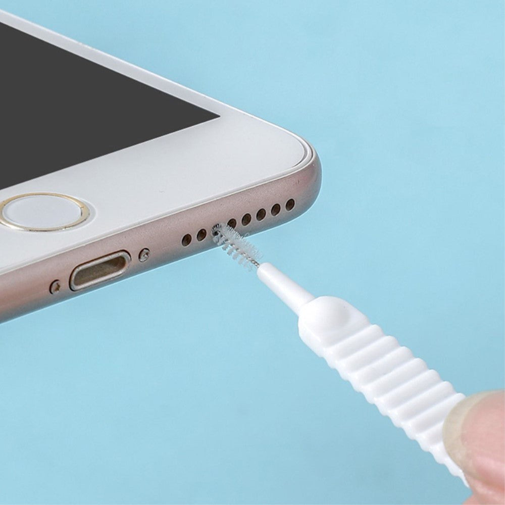 Brush for Phone and Tablet Ports - 10 pcs - White