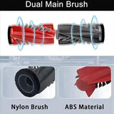 Vacuum Brush for Roborock G20S Ultra / G30 / Saros 10 / Saros 10R Robot Vacuum (Main Brush) – Red + Black