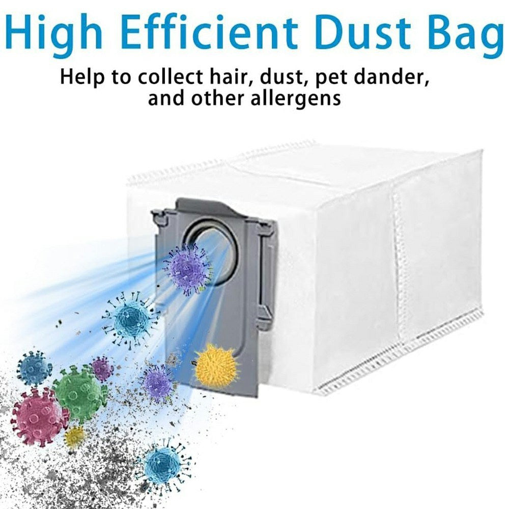Dust Bag for Roborock S7 / S7 MaxV Ultra / S8 / Q7 Max+ / Qrevo S / Saros 10 / Saros 10R / Saros Z70 Robot Vacuum Cleaner - Grey
