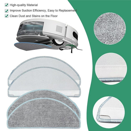 Mop cloth for Xiaomi Robot Vacuum E10 / iRobot Roomba Combo 105 Robot Vacuum Cleaner - Gray