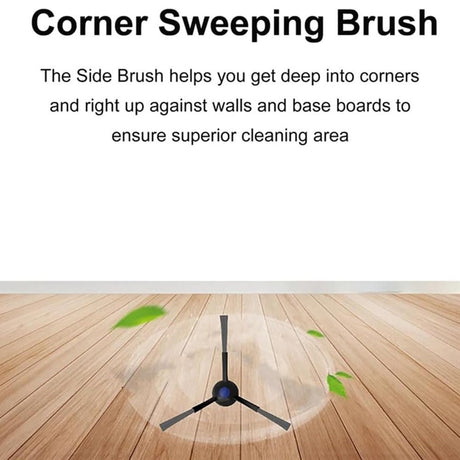 Vacuum Brush for Ecovacs Deebot N20 / N20 Plus / N20 Pro Plus / N30 Pro Omni Robot Vacuum – Black