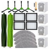 iRobot Roomba Combo j5+ / j5 Accessory Kit with Brush, Filter, Bags & Mop Pad - 20 pcs - Grey / Green