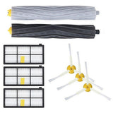 iRobot Roomba 980 / 960 / 880 / 870 / 800 Accessory Kit with Filter & Brush - 8 pcs - White / Black