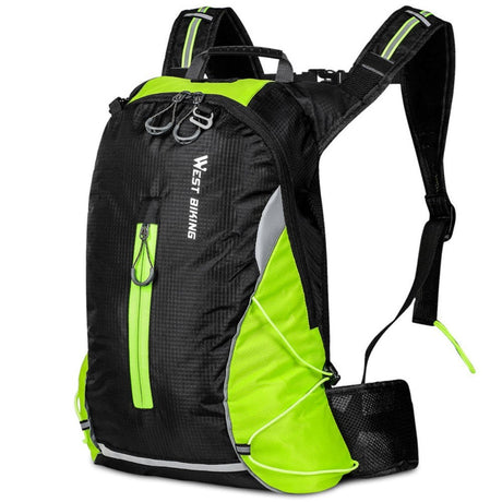 West Biking Sport Backpack (16L) - Black / Green