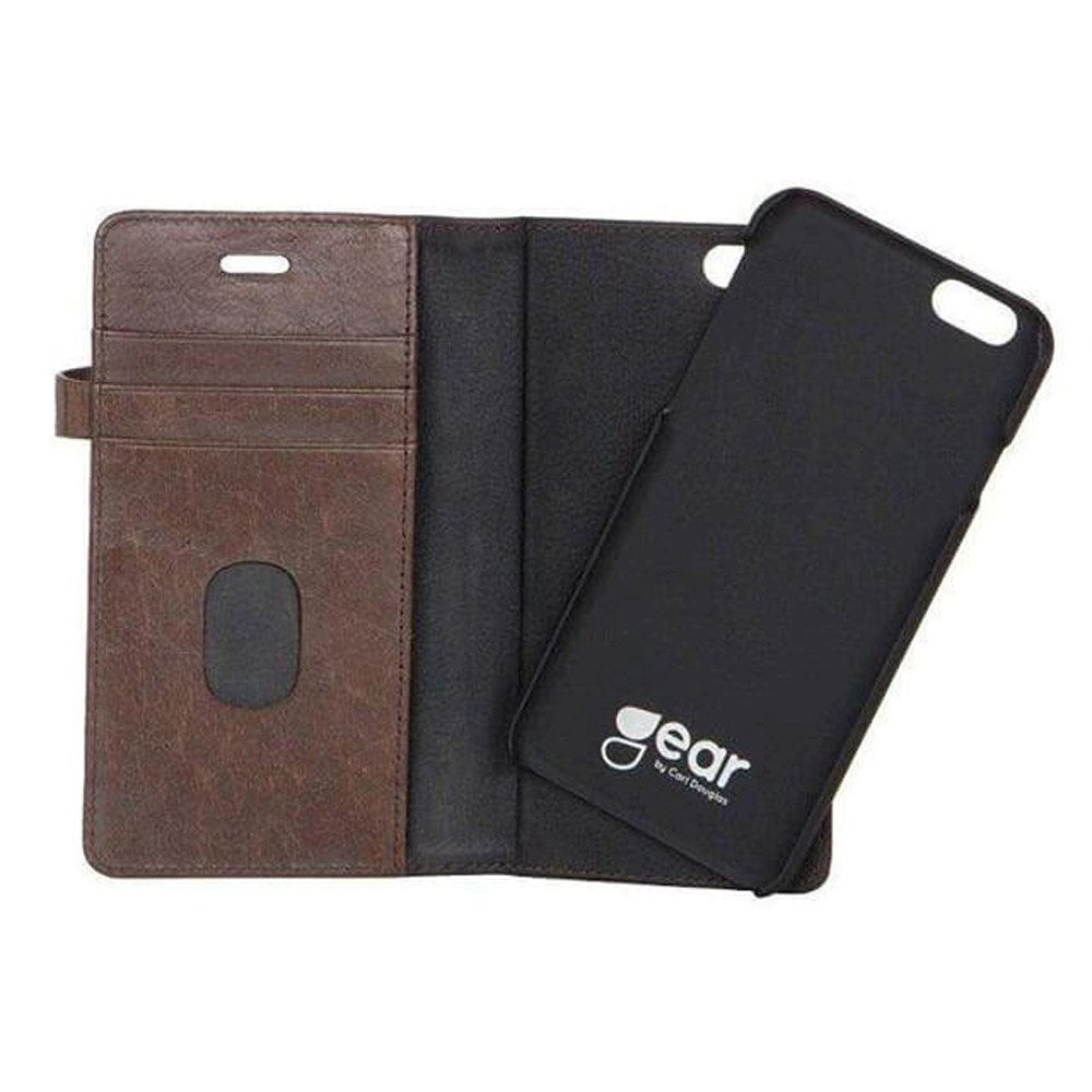 iPhone 6 Plus / 6s Plus Buffalo 2-in-1 Genuine Leather Flip Case - Brown