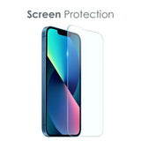 NORTHJO iPhone 13 | 3-in-1 360° Protection Set with Case | Screen Protector | Camera Lens Protector - Transparent