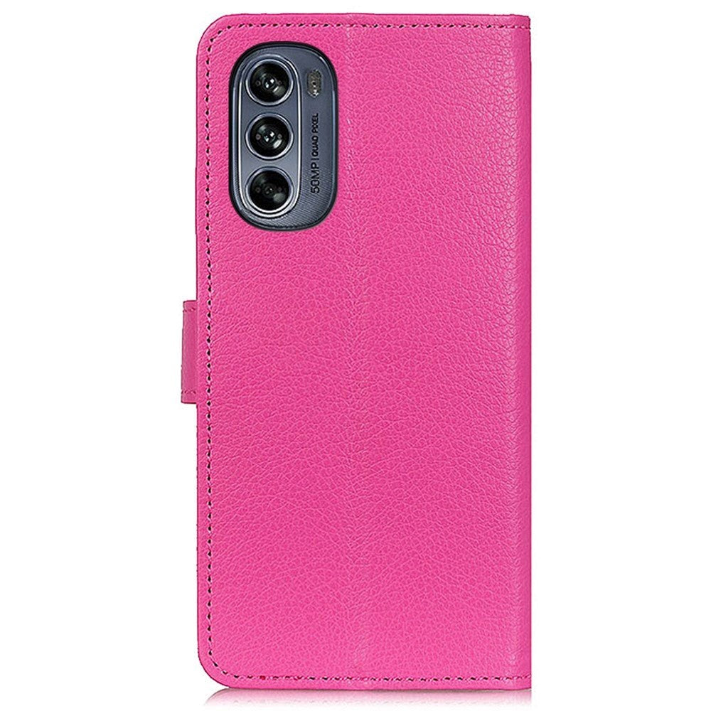 Motorola Moto G62 Leather Wallet Case & 3 Pockets - Rose