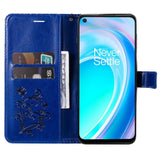 OnePlus Nord CE 2 Lite (5G) Leather Wallet Case & Strap Butterfly - Blue