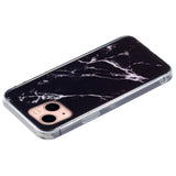 EIDERWOOD iPhone 13 Mini Flexible Back Case Marble Pattern - Black