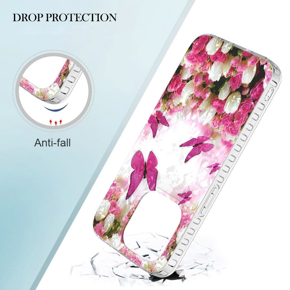 iPhone 14 Pro Flexible Plastic Case - Dancing Butterflies