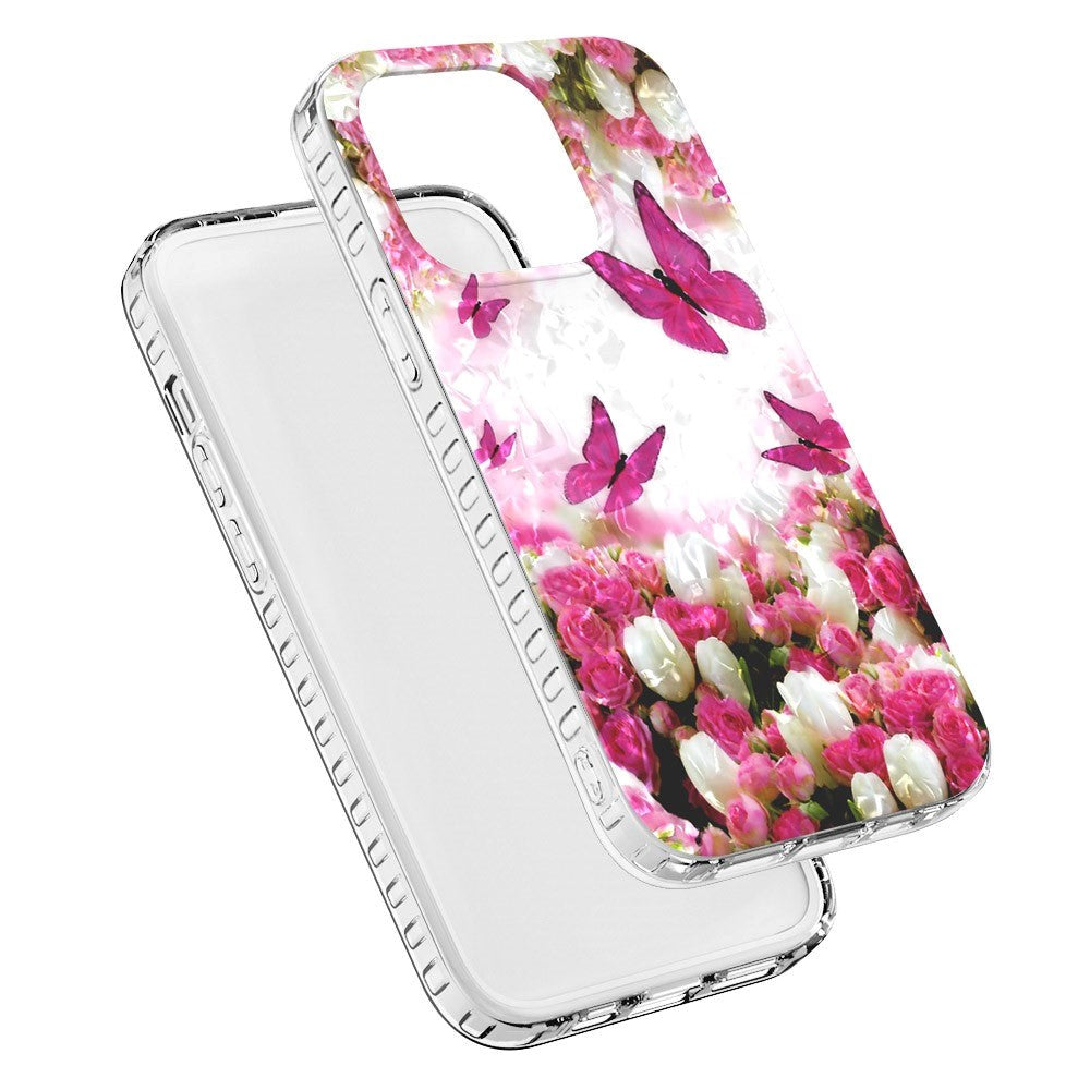 iPhone 14 Pro Flexible Plastic Case - Dancing Butterflies