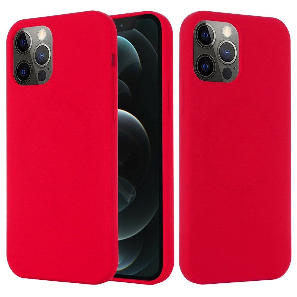 iPhone 14 Pro Max Silicone Case - MagSafe Compatible - Red