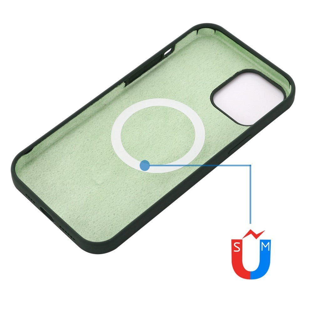 iPhone 14 Pro Max Silicone Case - MagSafe Compatible - Green